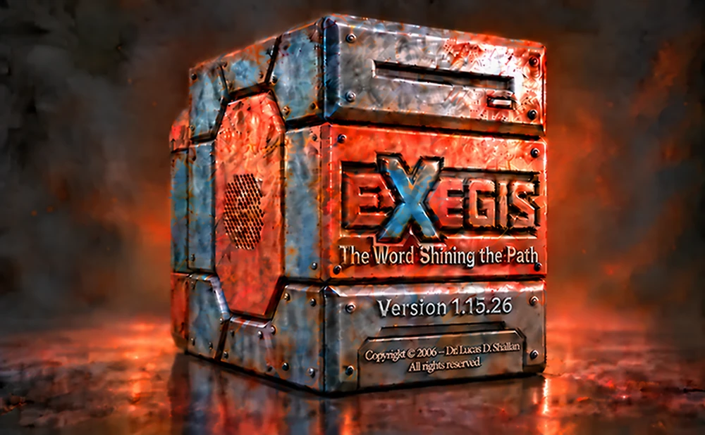 Exegis splash artwork displaying Version 1.15.26